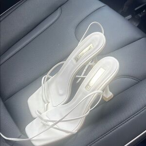 Billini White Heels Strappy Sophistication